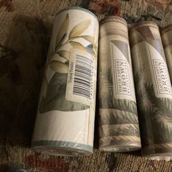 Wall Border   Tropical Paradise  6  Small Rolls And 1 Large. All Are Prepasted 