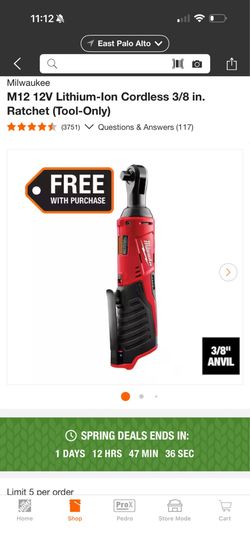 Brand new Milwaukee ratchet 3/8