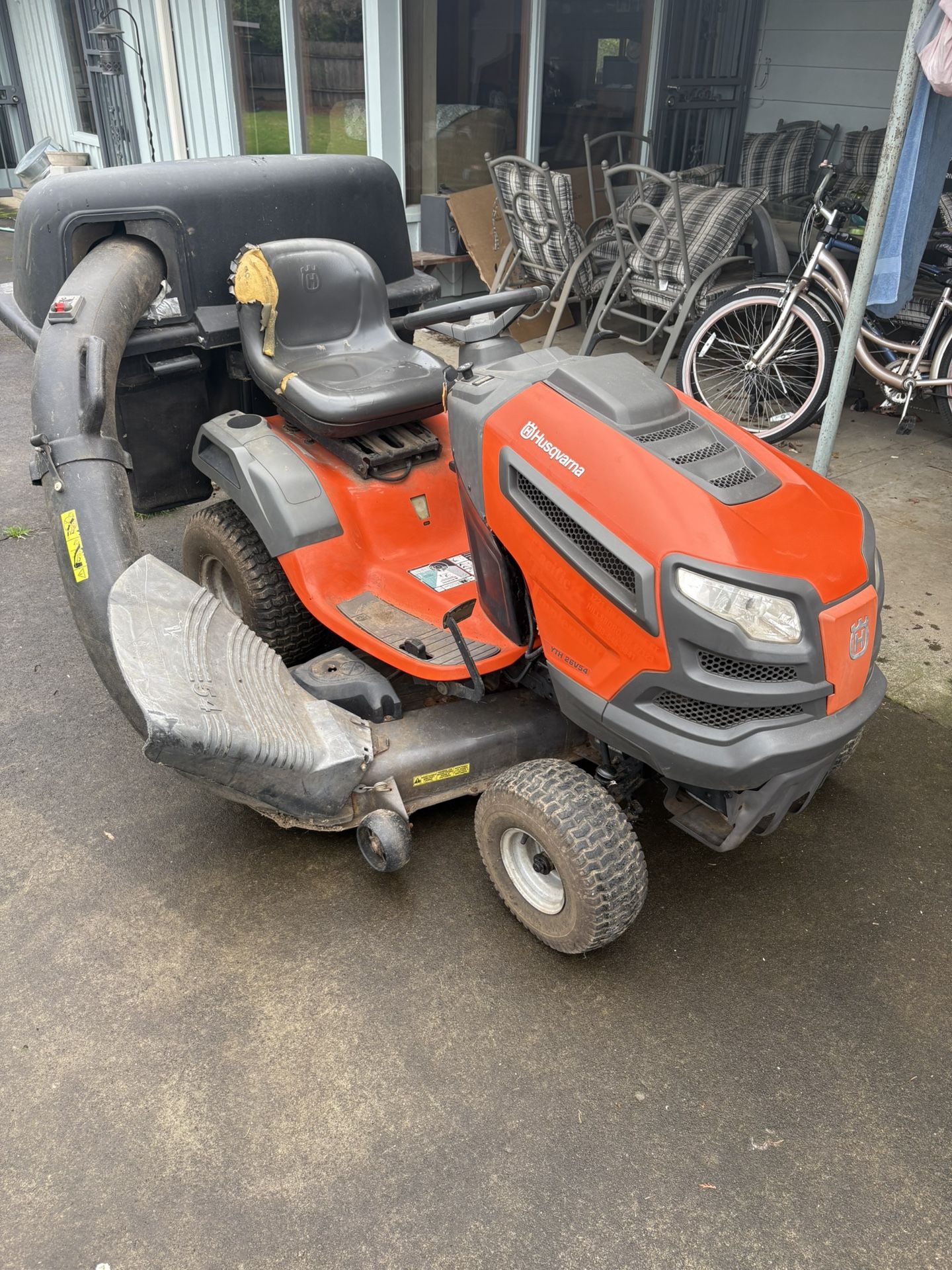 Husqvarna riding lawnmower