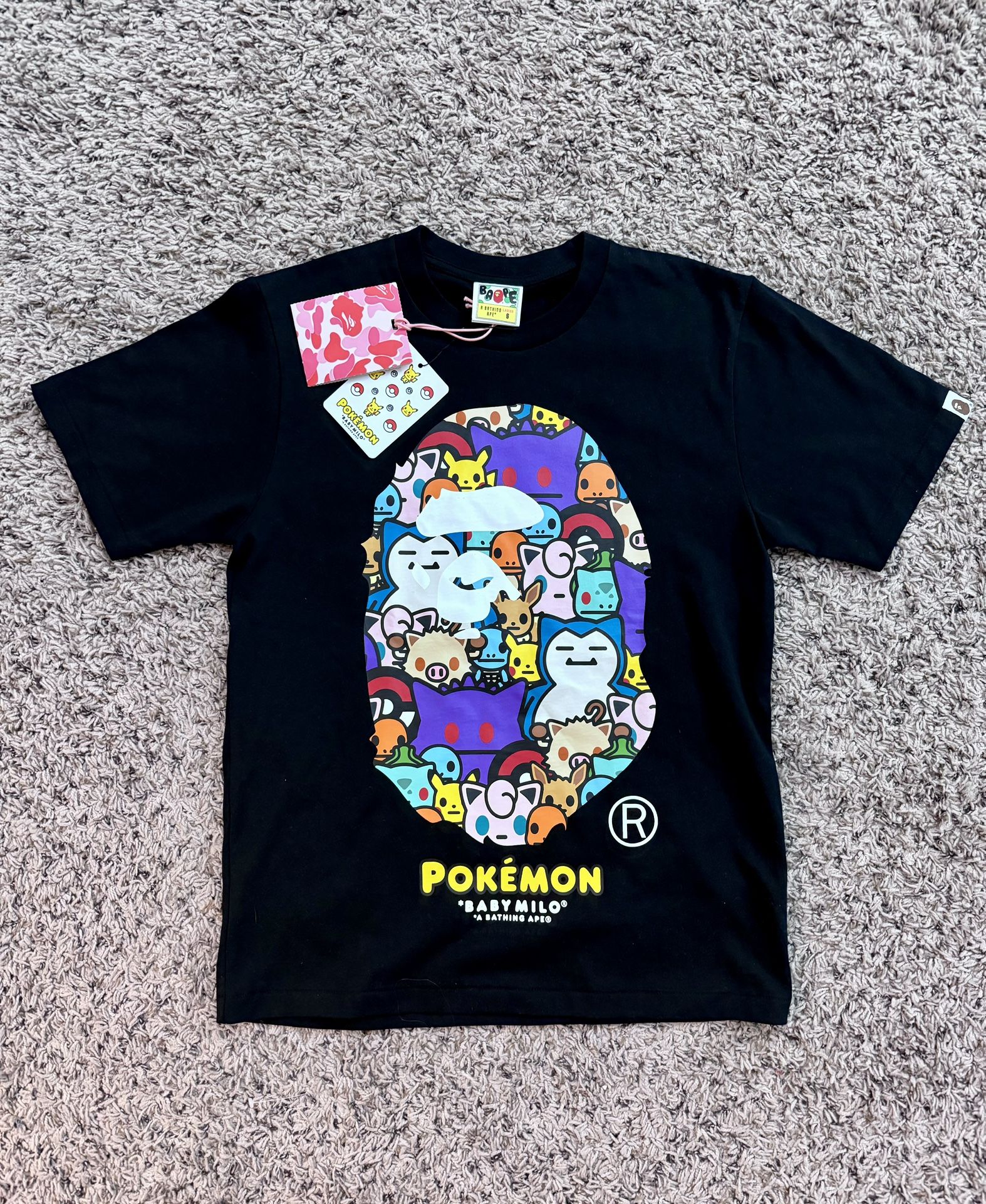 Bape x Pokemon Ladies Ape Head Tee #5  / Size Small