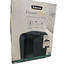 power shred fellowes LX70RS 11 - $40