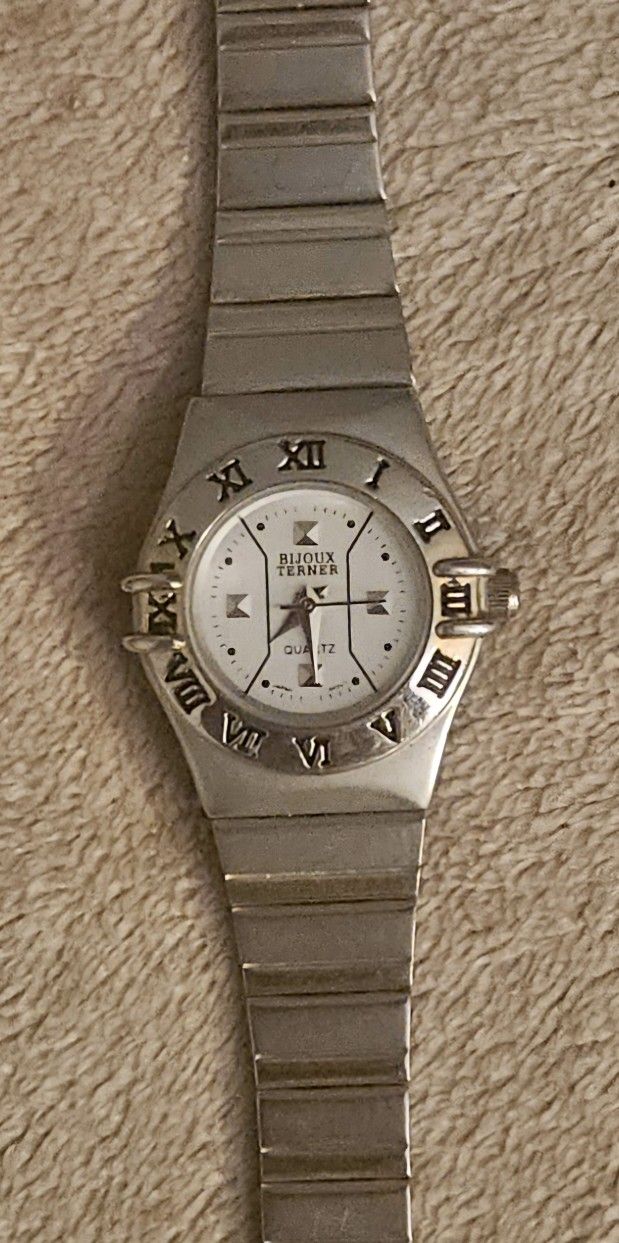 WOMEN'S BIJOUX TERNER 2 TONE  QUARTZ  WATCH BRACELET/NO BATTERY