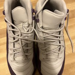 Purple And Tan Jordans Size 6.5 Big Kids 