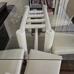 Glass Table And Chairs 