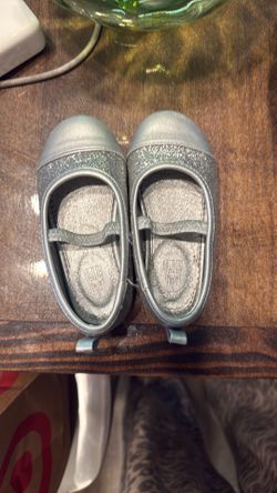 Silver Disney princess shoes