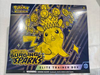 Surging Sparks Elite Trainer Box (ETB) Rare MINT CONDITION FACTORY SEALED