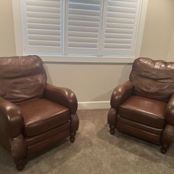 2 BarcaLounger Leather Recliners - Free