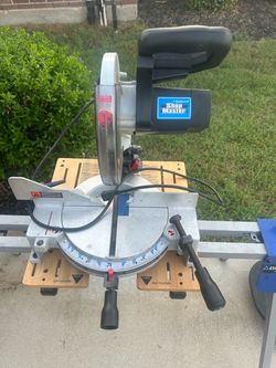 10” mitre saw with adjustable stand