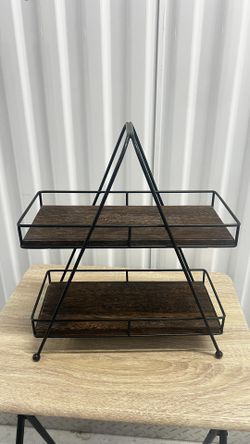 Miniature two-tier bar cart