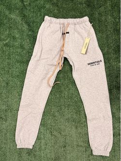 Essentials Fear Of God light heather grey sweat pants (Cuffed)