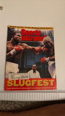 Vintage Sports Illustrated April 29, 1991 Evander Holyfield vs George Foreman Boxing Magazine