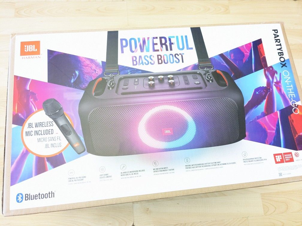 JBL PartyBox Bluetooth Speaker + JBL Wireless Microphone Karaoke