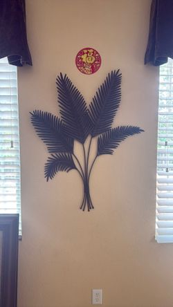 Wall Art, Palm Leaves , Metal