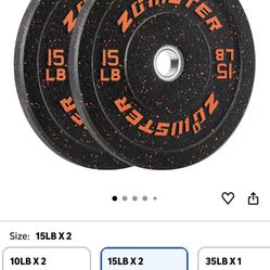 2 15lb Olympic Bumper Plates