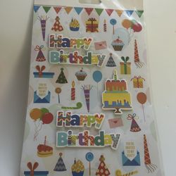 Happy Birthday Sticker Sheet New
