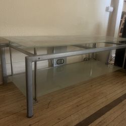 Glass Finish Tv Stand 