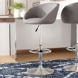 Two Nordin Adjustable Height Swivel Bar Stools