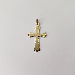 14kt Gold Cross Pendant