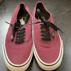 Burgundy Vans