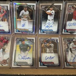 1st Bowman Autographed Lot (8 Cards)