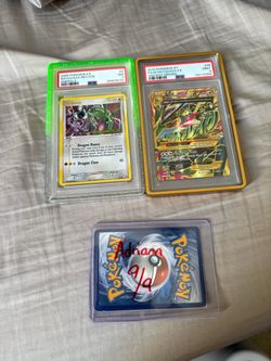 M Rayquaza EX 98/98 PSA 9 , Rayquaza Ex Emerald Rev. Foil PSA 7
