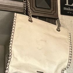 Aldo White Leather Handbag