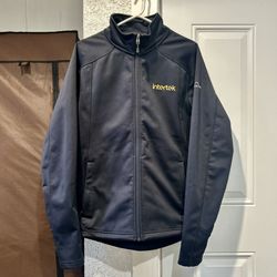Black Intertek full zip jacket with embroidered logo