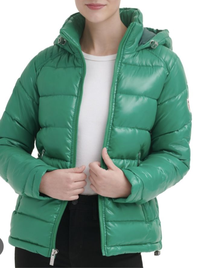 Guess Women’s Puffer Coat Kelly Green L