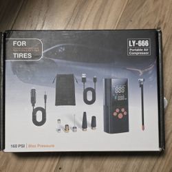 🚗 Portable Smart Tire Inflator – 160 PSI Digital Air Compressor – $35