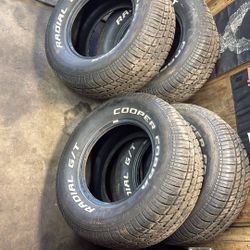 4 New Cooper Cobra Letter Tires