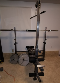 Olympic freeweight workout bench