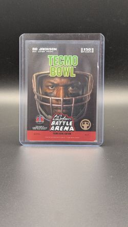 Bo Jackson Tecmo Bowl Box Cover Promo Card