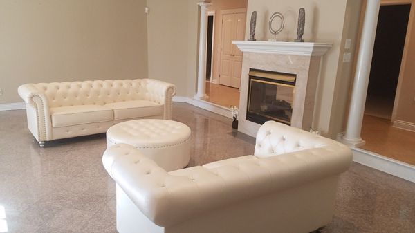 Cream Chesterfield Sofa Loveseat Set New For In Baltimore Md Offerup