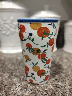 Opalhouse Stoneware-Mug-Travel-Tumbler w/Lid Hot or Cold Micro-Dishwasher Safe