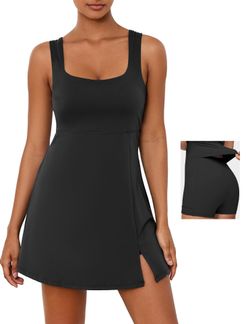 XL tennis dress, black