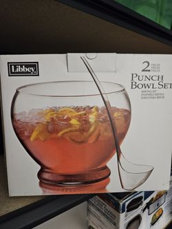 Libbey Punch Bowl Set