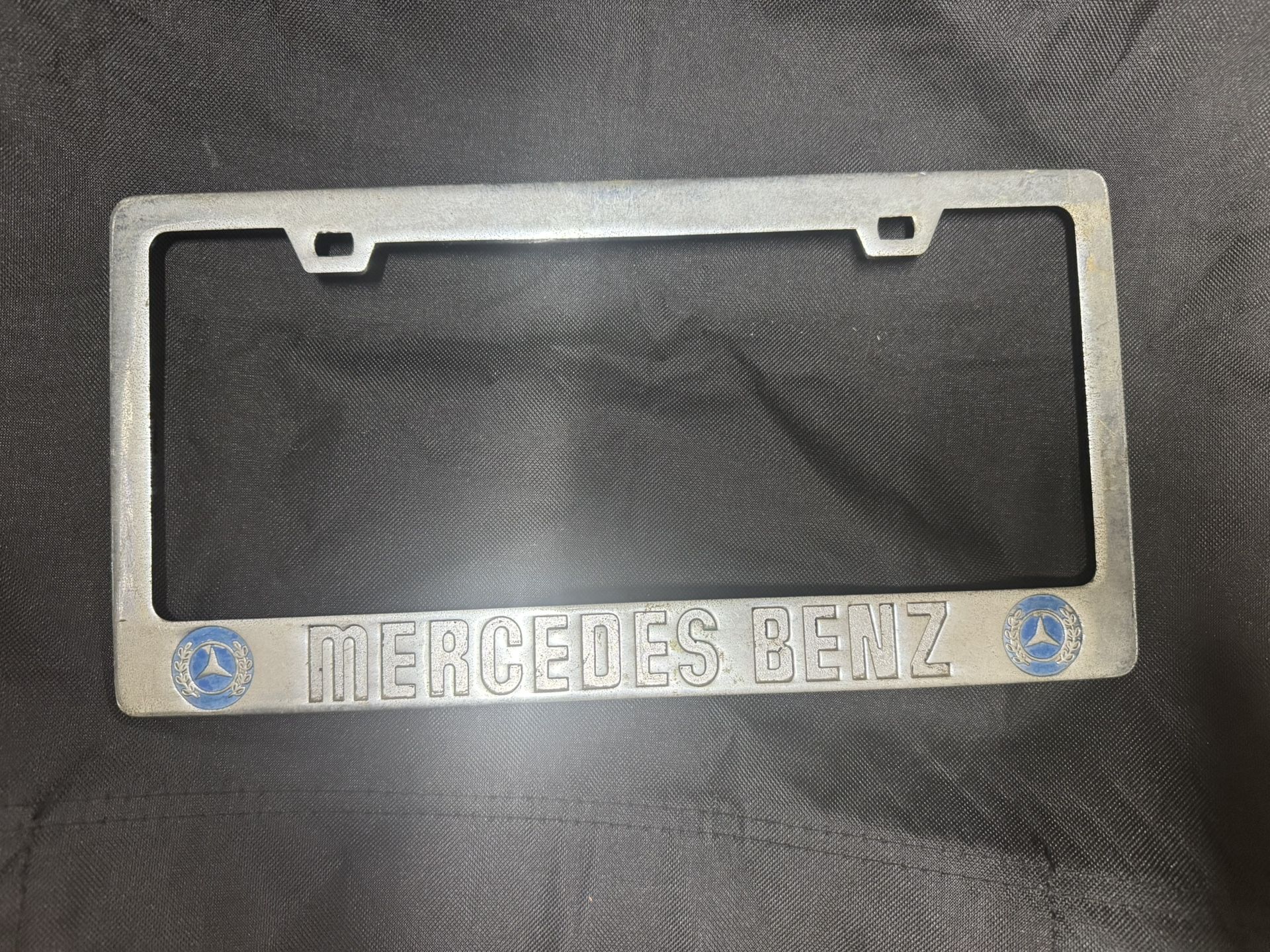 Vintage Mercedes Benz License Plate Holder