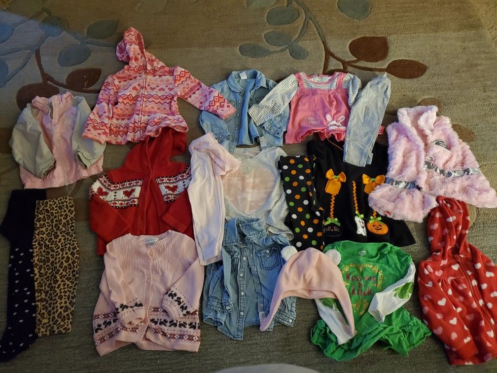 Girls 18 months fall/ winter lot, 18 items