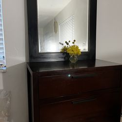 Tree Drawer Dresser and A Mirror