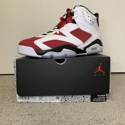 DS JORDAN 6 CARMINE SIZE 9, 10, & 12