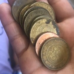 Rare 1999 Chucky Cheese Bit Coins