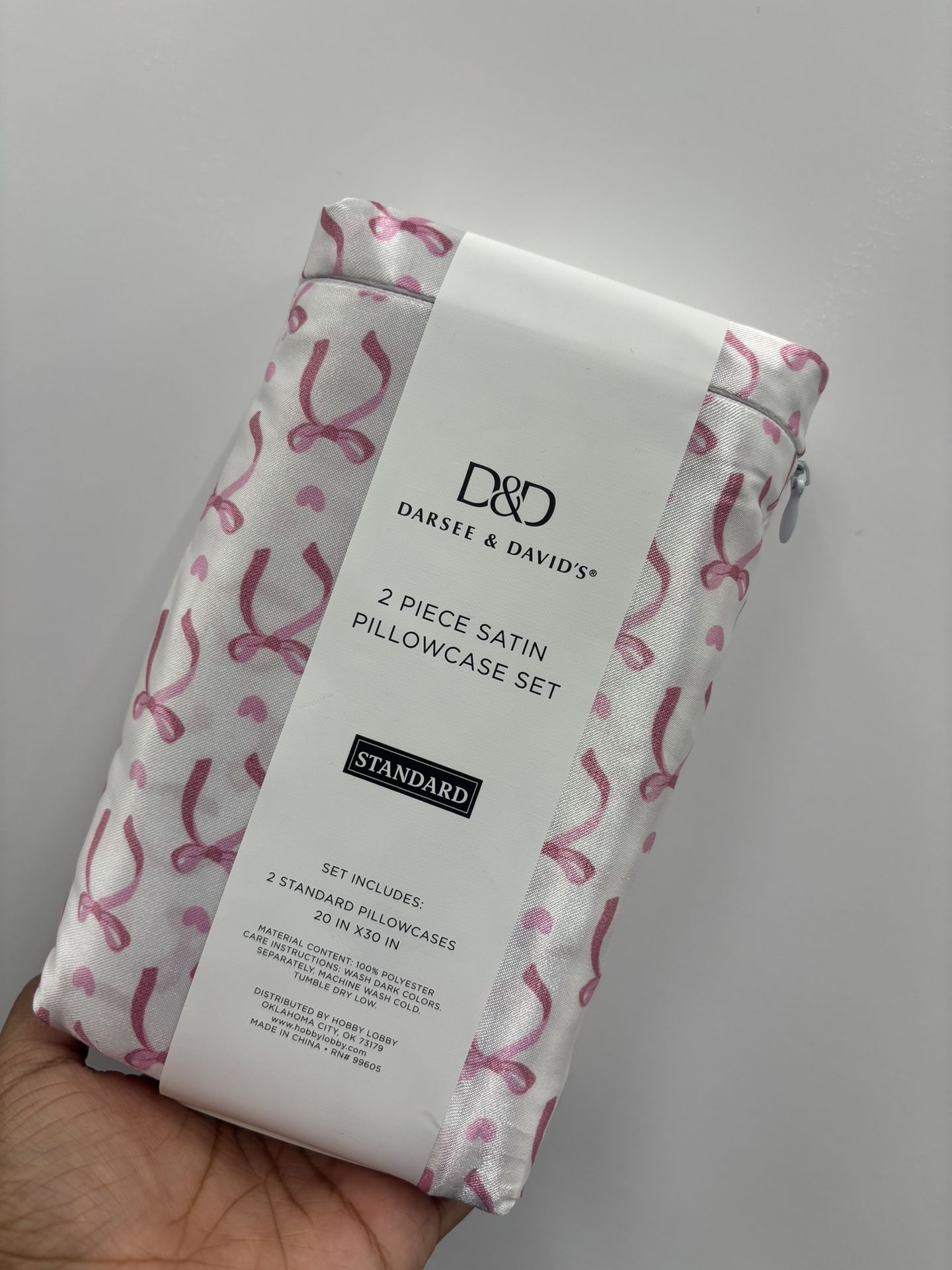 Bow Pillowcase Set