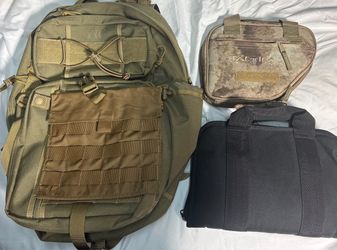 New Maxpedition Tactical Backpack & 2 Pistol Soft Cases $30 for all