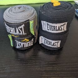 2 pairs of everlast  hand wraps 180"