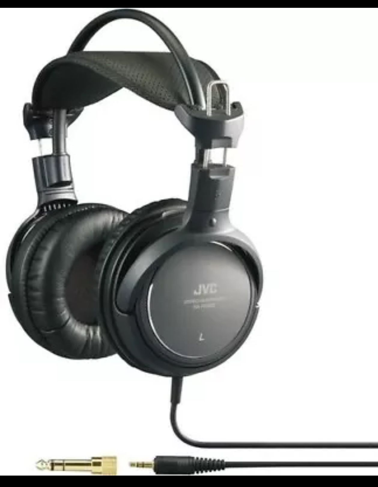 JVC HARX900 Premium Audio Full-size Around Ear Headphones - 50mm Driver (Black)