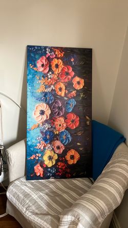 Wall art flowers print