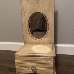 Vintage Mirror/drawer Mirror Shelf