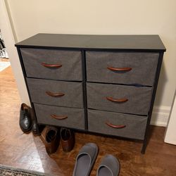 Grey Fabric Dresser