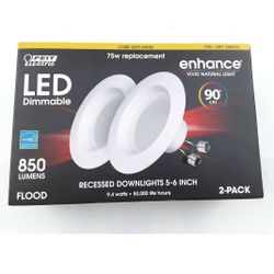 Feit CELEDR6/927/2 90+ CRI 75W Bulb, 2 Count (Pack of 1), Soft White