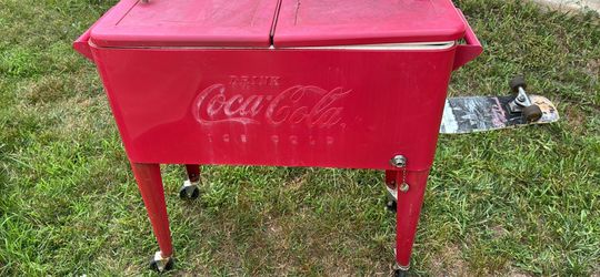 Coca-Cola Rolling Patio Cooler